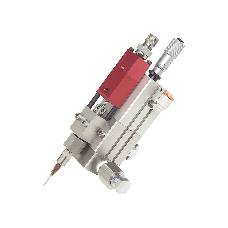 MV500 Positive Displacement Dispensing Valve product shot on white background