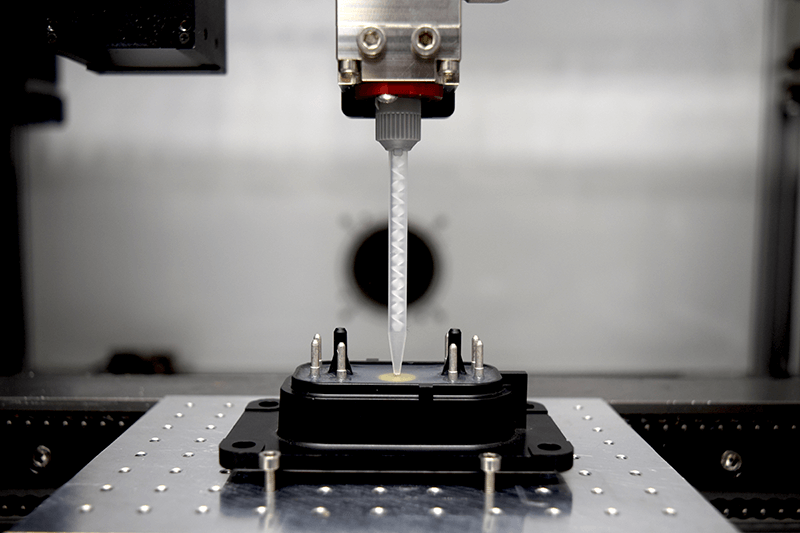 PC150 Compact Two Part Dispense Valve Application Shot