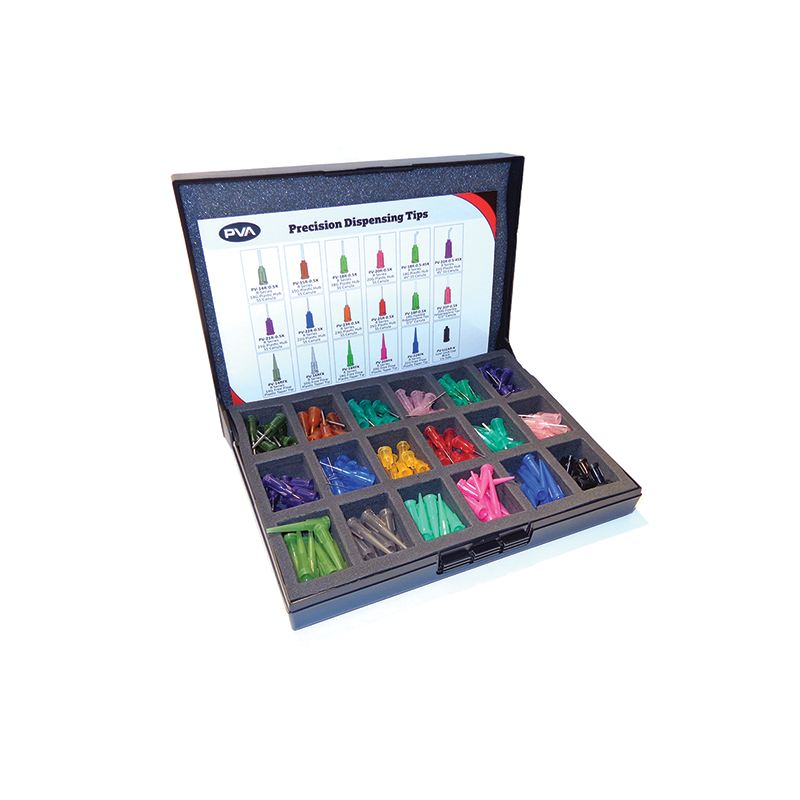 Precision Dispensing Tips Sample Kit on white background